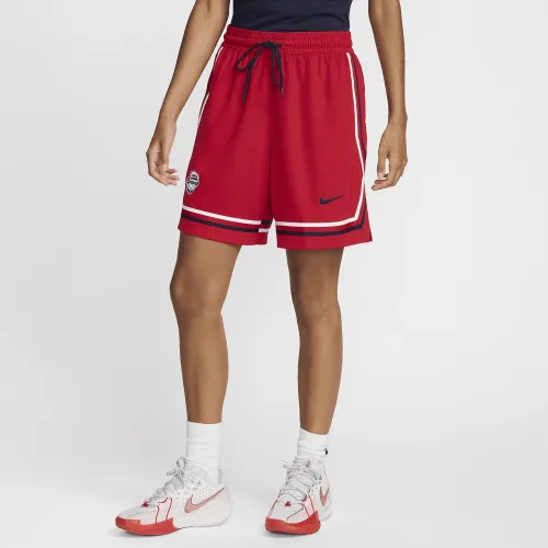USAB Practice женская Nike баскетбольные шорты цвет красный