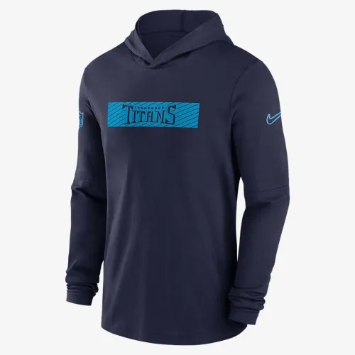 Tennessee Titans Sideline мужские Nike Dri-FIT NFL Long-Sleeve Hooded Top синий