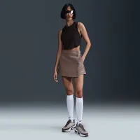 Nike Sportswear Essential жіноча Woven Skort колір коричневий