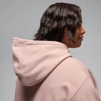 Nike Jordan Flight Fleece женская Satin-Lined Pullover Толстовка с капюшоном (большие размеры) Pink