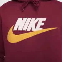 Nike Club Fleece мужские Pullover Толстовка с капюшоном цвет красный
