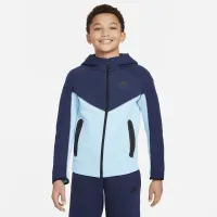 Nike Sportswear Tech Fleece Big дитячі (для хлопчиків) Full-Zip Толстовка з капюшоном блакитний