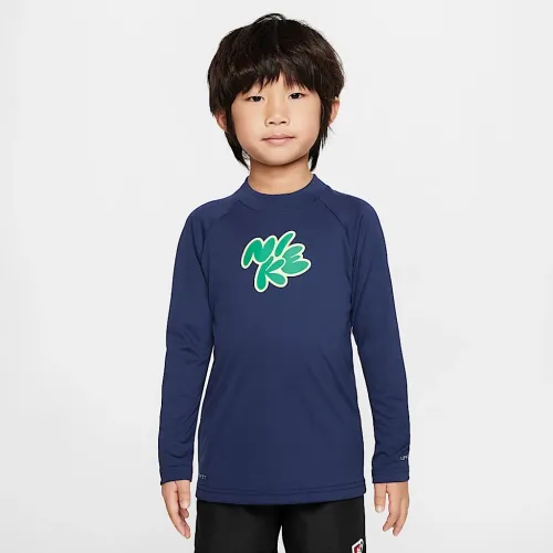 Nike Swim Hydroguard Little детские Long-Sleeve Top цвет зеленый
