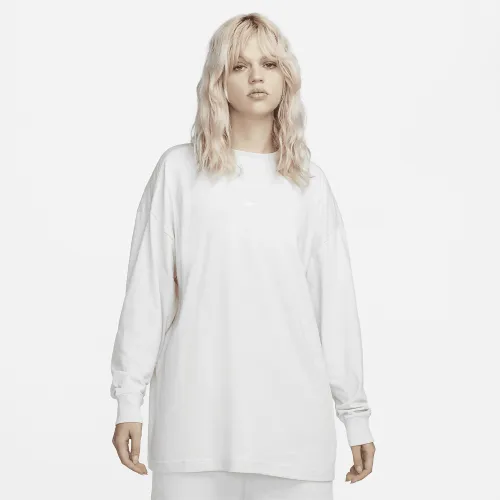 Nike Sportswear Essentials женская Long-Sleeve Top цвет серый