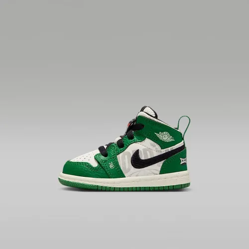 Nike Jordan 1 Mid SE Baby/Toddler Кросівки колір зелений