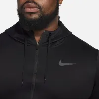Nike Therma мужские Full-Zip тренировочные Толстовка с капюшоном цвет черный