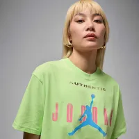 Nike Jordan Flight женская Graphic футболка цвет зеленый