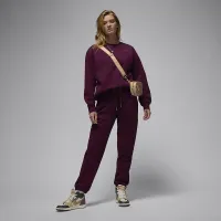 Nike Jordan Flight Fleece жіноча Pants колір червоний