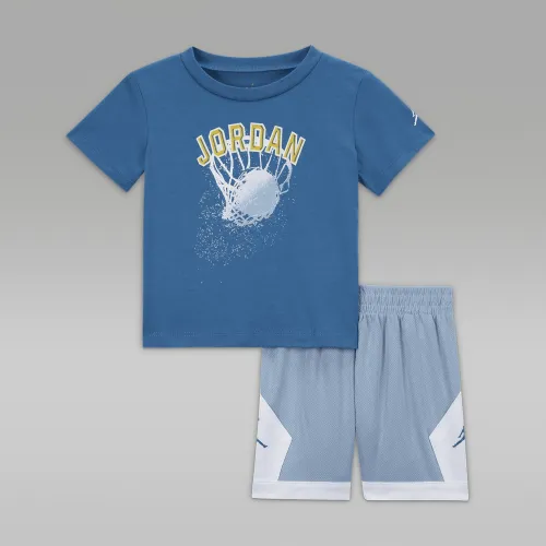 Nike Jordan Hoop Styles Baby (12-24M) 2-Piece шорти комплект блакитний