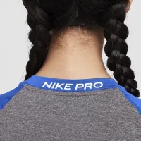 Nike Pro Big дитячі Dri-FIT 3/4-Sleeve Top блакитний