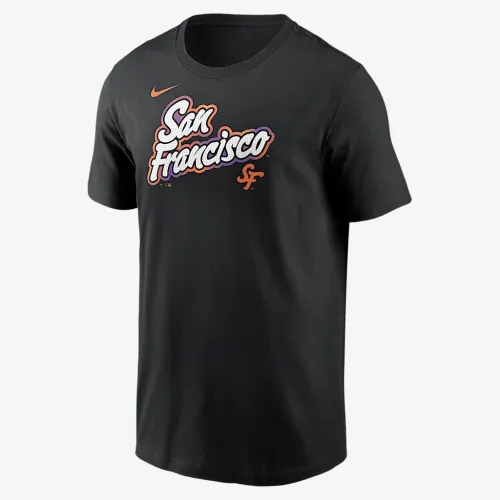San Francisco Giants City Connect Wordmark мужские Nike MLB футболка цвет черный