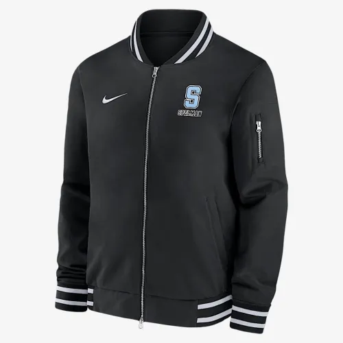 Spelman чоловічі Nike College Bomber Куртка колір чорний