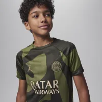 Nike Paris Saint-Germain Academy Pro Fourth Big дитячі Jordan Dri-FIT Soccer Pre-Match Top колір зелений