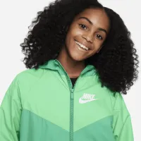 Nike Sportswear Windrunner Big дитячі (для хлопчиків) Loose Hip-Length Hooded Куртка колір зелений