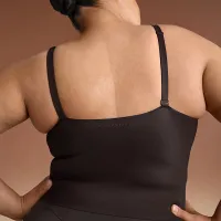 NikeSKIMS Shine женская V-Neck Tank Top цвет коричневый