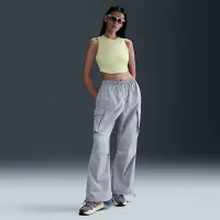 Nike Sportswear Chill Knit жіноча Tight Cropped Mini-Rib Tank Top Yellow