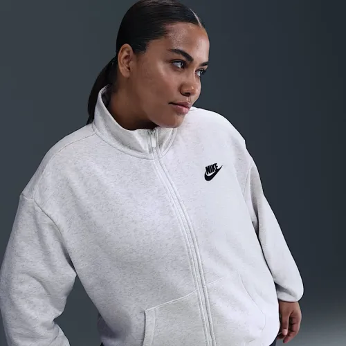 Nike Sportswear Club Fleece жіноча Loose Track Куртка (великі розміри) колір коричневий