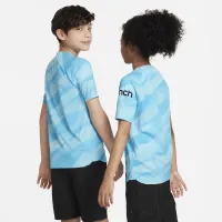 Tottenham Hotspur 2023/24 Stadium Goalkeeper Big дитячі Nike Dri-FIT Soccer Short-Sleeve Jersey блакитний