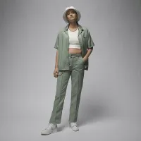 Nike Jordan жіноча Woven Pants колір зелений