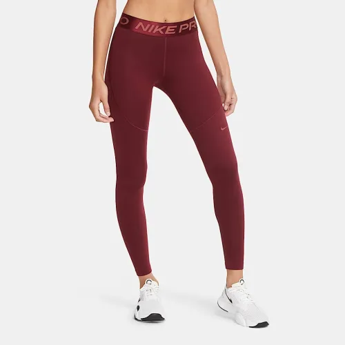 Nike Pro Therma-FIT жіноча лосіни колір червоний