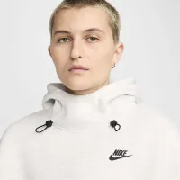 Nike Sportswear Tech Fleece женская оверсайз Толстовка с капюшоном цвет серый