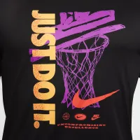 Nike мужские Dri-FIT баскетбольные футболка цвет черный