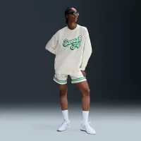 Nike Swoosh Fly женская Dri-FIT оверсайз French Terry баскетбольные свитшот цвет белый