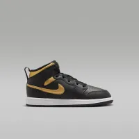 Nike Jordan 1 Mid Little детские Кроссовки цвет черный