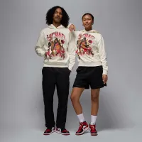 Nike Jordan Flight Fleece чоловічі Graphic Pullover Толстовка з капюшоном колір білий