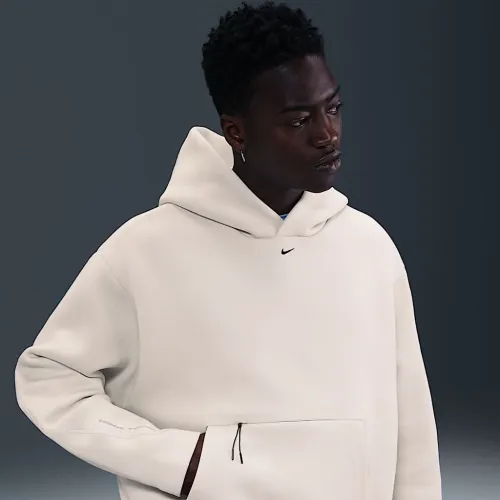 Nike Tech чоловічі Fleece оверсайз Толстовка з капюшоном колір сірий