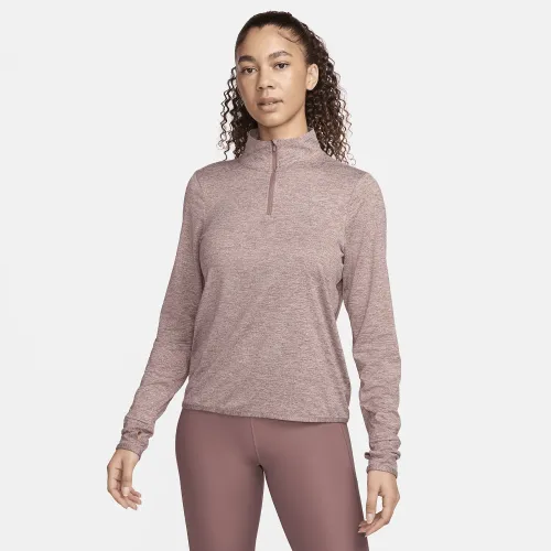 Nike Swift Element жіноча UV Protection 1/4-Zip Running Top колір фіолетовий