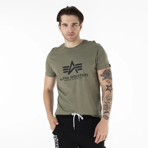 Футболка Alpha Industries Basic футболка 10050111 - зеленая