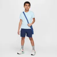 Nike Sportswear Little детские Pocket футболка and French Terry шорты набор синий