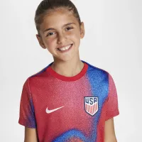 USMNT Academy Pro Big детские Nike Dri-FIT Soccer Pre-Match Short-Sleeve Top цвет белый