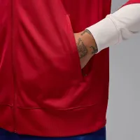 Nike Paris Saint-Germain Strike Fourth мужские Jordan Dri-FIT Soccer Knit Tracksuit цвет красный