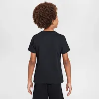 Nike Little дитячі Brandmark Stack футболка колір чорний