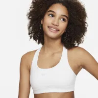 Nike Swoosh Big детские (Girls') Sports Bra цвет белый