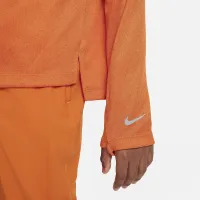 Nike Dri-FIT Multi Tech Big детские (для мальчиков) 1/2-Zip тренировочные Top Orange