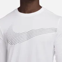 Nike мужские Dri-FIT Long-Sleeve Fitness футболка цвет белый