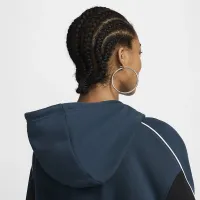 Nike Sportswear женская оверсайз Fleece Pullover Толстовка с капюшоном синий