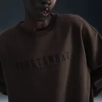 Nike Sportswear Phoenix Fleece женская оверсайз Crew-Neck свитшот цвет коричневый