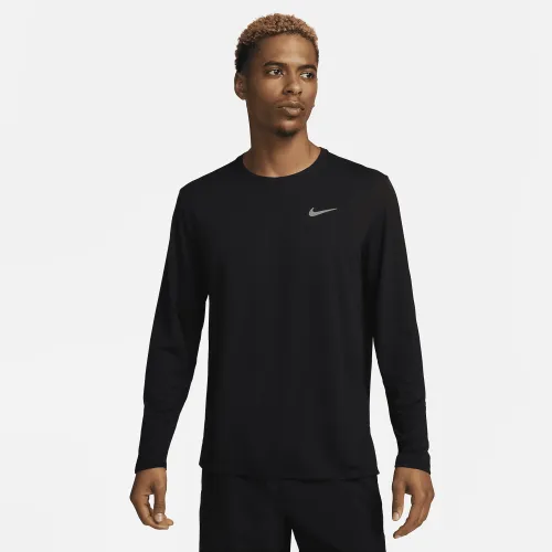 Nike Miler чоловічі Dri-FIT UV Long-Sleeve Running Top колір чорний