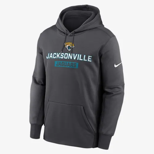 Jacksonville Jaguars Toss Sweep Men’s Nike Therma NFL Pullover Толстовка с капюшоном цвет серый