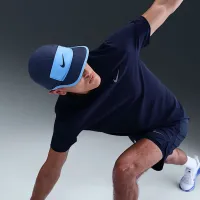 Nike Miler чоловічі Dri-FIT UV Short-Sleeve Running Top блакитний