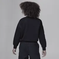 Nike Jordan Icon Play Big дитячі оверсайз Crew колір чорний
