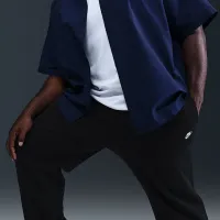 Nike Club чоловічі Open-Hem Fleece Pants колір чорний