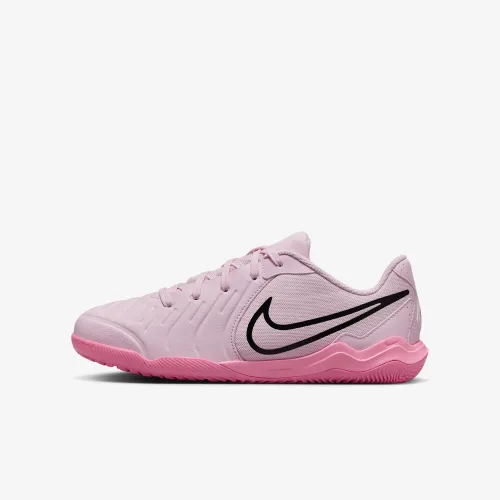 Nike Jr. Tiempo Legend 10 Academy Little/Big детские IC Low-Top Soccer Кроссовки Pink