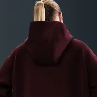 Nike Sportswear Phoenix Fleece женская оверсайз Full-Zip Толстовка с капюшоном цвет красный