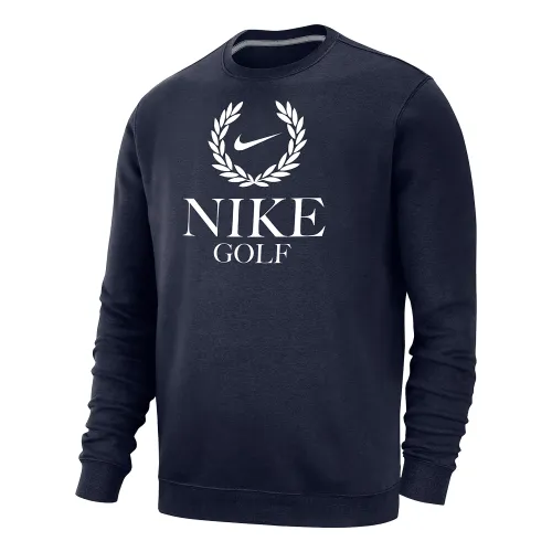 Nike для гольфу Club Fleece чоловічі Crew-Neck світшот блакитний