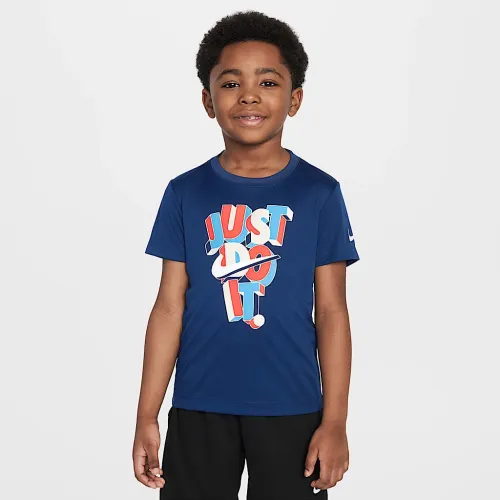 Nike Dri-FIT Little детские Icon Tee синий